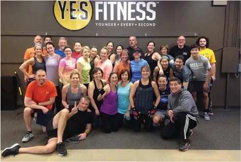 Group personal training session